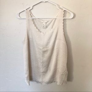 H&M Scalloped Tank